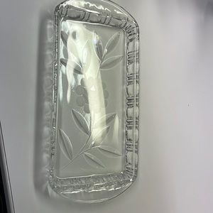 Beautiful glass butter dish